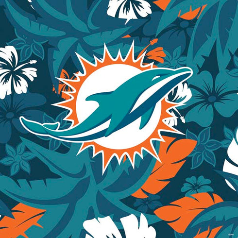 NFL Miami Dolphins Tropical Print PS4 Slim Skin