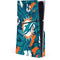 NFL Miami Dolphins Tropical Print PS5 Slim Disk Console Skin