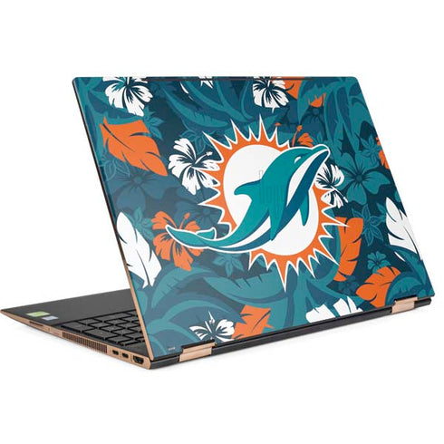 NFL Miami Dolphins Tropical Print HP Spectre Skin