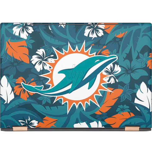 NFL Miami Dolphins Tropical Print HP Spectre Skin