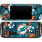 NFL Miami Dolphins Tropical Print Steam Deck Handheld Gaming Computer Skin