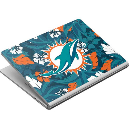 NFL Miami Dolphins Tropical Print Surface Book Skin