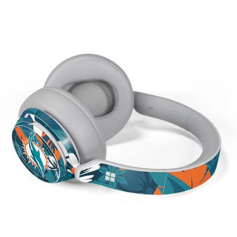 NFL Miami Dolphins Tropical Print Surface Headphones Skin