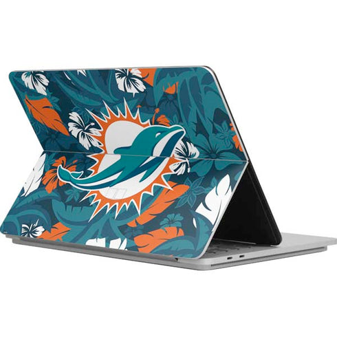 NFL Miami Dolphins Tropical Print Surface Laptop Studio Skin