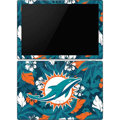 NFL Miami Dolphins Tropical Print Surface Pro 6 Skin