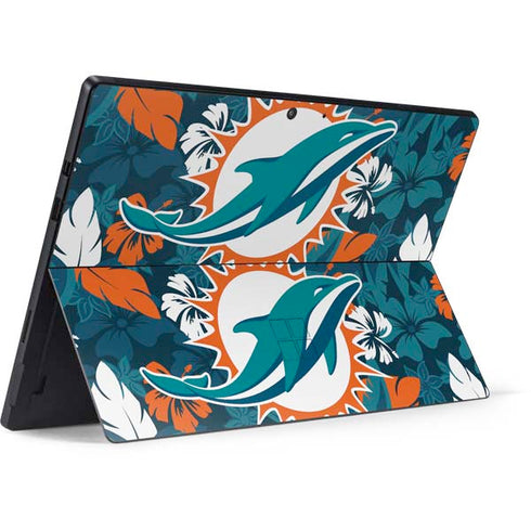 NFL Miami Dolphins Tropical Print Surface Pro 7 Skin