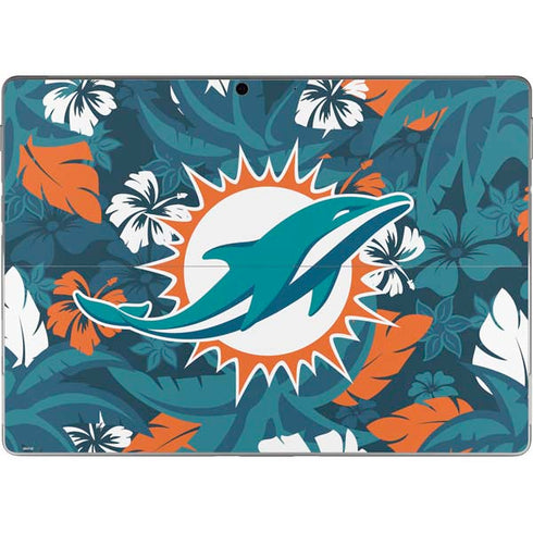 NFL Miami Dolphins Tropical Print Surface Pro 8 Skin