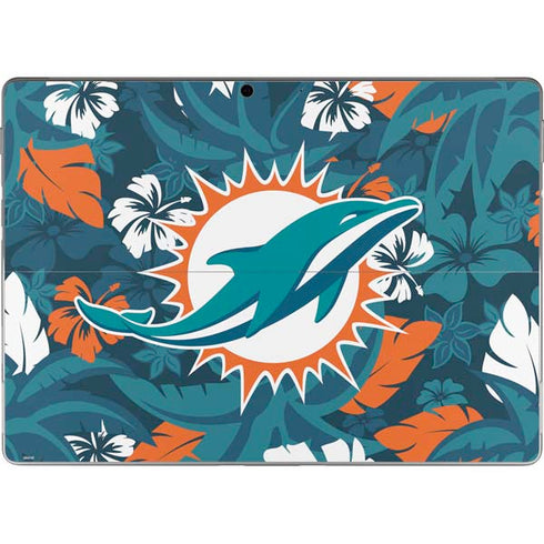 NFL Miami Dolphins Tropical Print Surface Pro 9 Skin