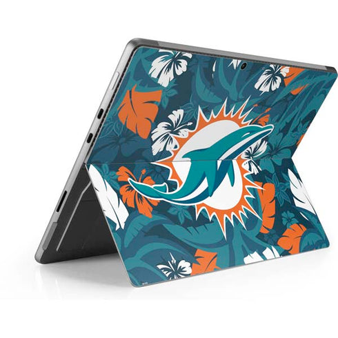 NFL Miami Dolphins Tropical Print Surface Pro 9 Skin
