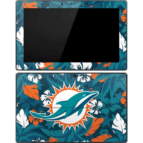 NFL Miami Dolphins Tropical Print Surface Pro Tablet Skin