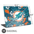 NFL Miami Dolphins Tropical Print Universal Laptop 15in (12.2 x 8.8in) Skin