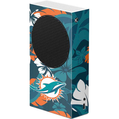 NFL Miami Dolphins Tropical Print Xbox Series S Console Skin