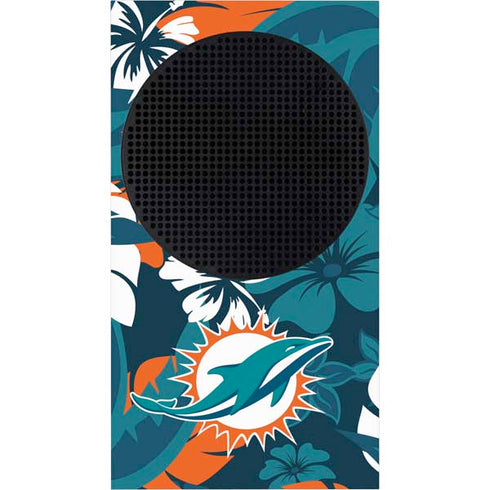 NFL Miami Dolphins Tropical Print Xbox Series S Console Skin