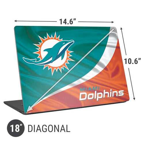 NFL Miami Dolphins Universal Laptop 18in (14.6 x 10.6in) Skin
