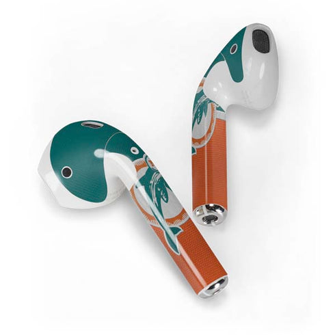 NFL Miami Dolphins Vintage Apple AirPods Skin