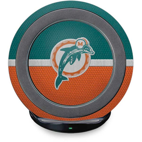 NFL Miami Dolphins Vintage Fast Charge Wireless Charging Stand Skin