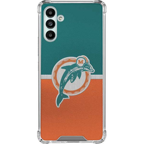 NFL Miami Dolphins Vintage Galaxy A13 5G Clear Case