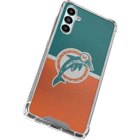 NFL Miami Dolphins Vintage Galaxy A14 5G Clear Case