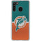 NFL Miami Dolphins Vintage Galaxy A21 Clear Case