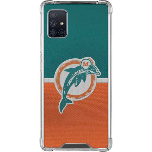 NFL Miami Dolphins Vintage Galaxy A51 5G Clear Case