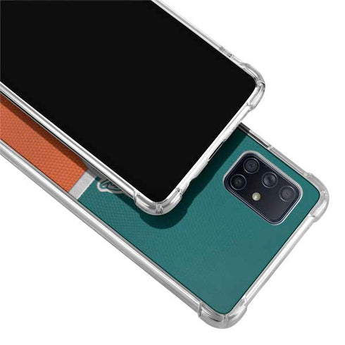 NFL Miami Dolphins Vintage Galaxy A51 5G Clear Case