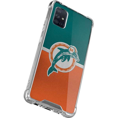 NFL Miami Dolphins Vintage Galaxy A51 5G Clear Case