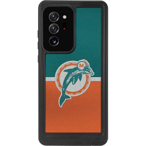 NFL Miami Dolphins Vintage Galaxy Note20 Ultra 5G Waterproof Case