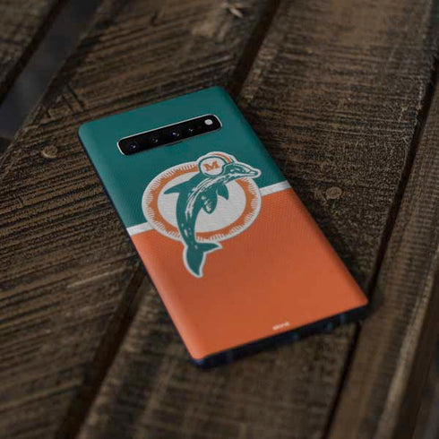 NFL Miami Dolphins Vintage Galaxy S10 Skin