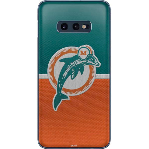 NFL Miami Dolphins Vintage Galaxy S10e Skin