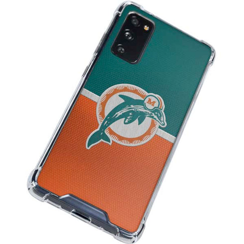 NFL Miami Dolphins Vintage Galaxy S20 FE Clear Case
