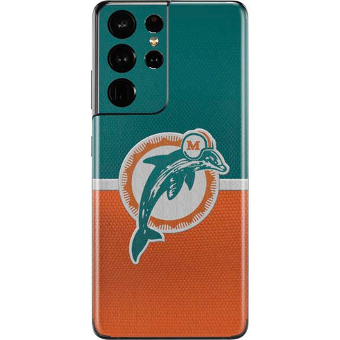 NFL Miami Dolphins Vintage Galaxy S21 Ultra 5G Skin