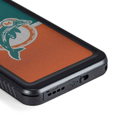 NFL Miami Dolphins Vintage Galaxy S23 Plus Waterproof Case