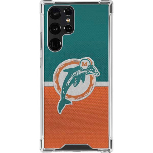 NFL Miami Dolphins Vintage Galaxy S24 Ultra Clear Case