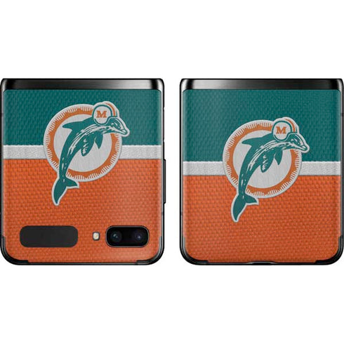 NFL Miami Dolphins Vintage Galaxy Z Flip Skin