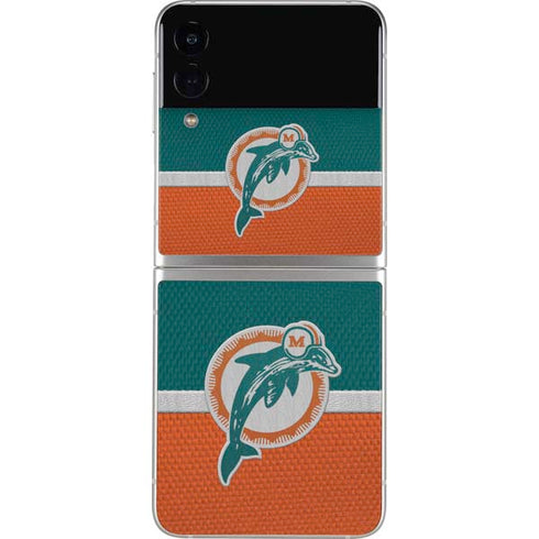 NFL Miami Dolphins Vintage Galaxy Z Flip3 5G Skin
