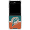 NFL Miami Dolphins Vintage Galaxy Z Flip5 5G Clear Case