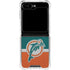 NFL Miami Dolphins Vintage Galaxy Z Flip5 5G Clear Case