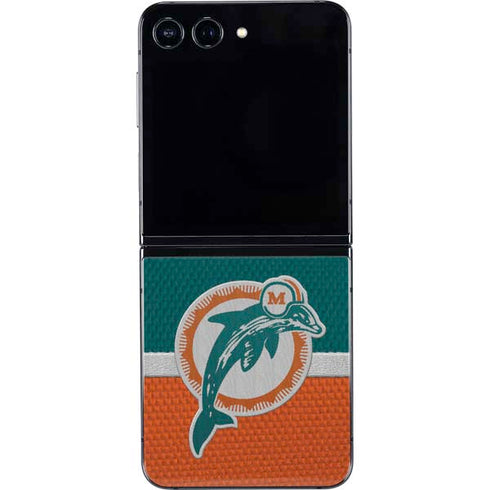NFL Miami Dolphins Vintage Galaxy Z Flip5 5G Skin