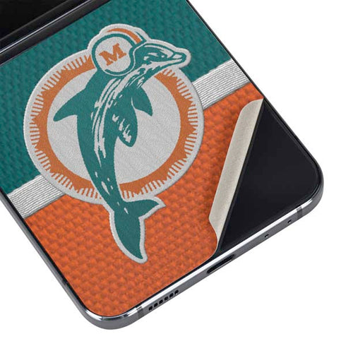 NFL Miami Dolphins Vintage Galaxy Z Flip5 5G Skin