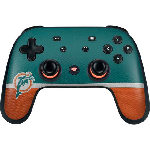 NFL Miami Dolphins Vintage Google Stadia Controller Skin