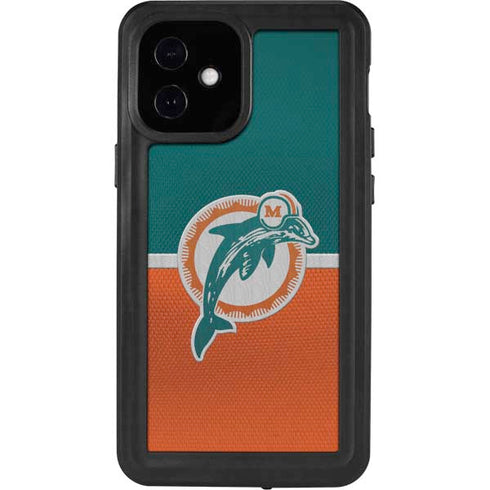 NFL Miami Dolphins Vintage iPhone 12 Mini Waterproof Case