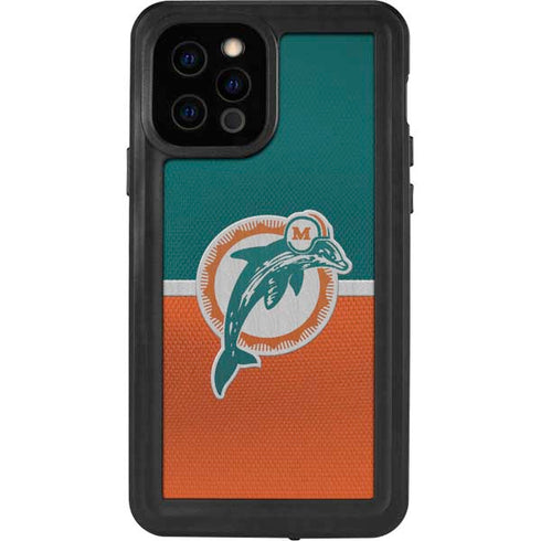 NFL Miami Dolphins Vintage iPhone 12 Pro Waterproof Case