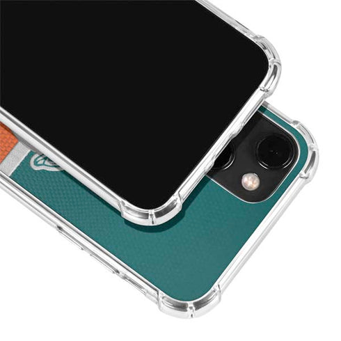 NFL Miami Dolphins Vintage iPhone 13 Mini Clear Case