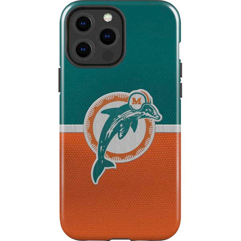 NFL Miami Dolphins Vintage iPhone 15 Pro Max Impact Case