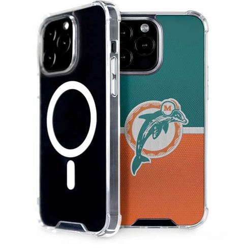 NFL Miami Dolphins Vintage iPhone 15 Pro Max MagSafe Case
