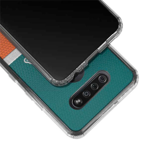 NFL Miami Dolphins Vintage LG K51/Q51 Clear Case