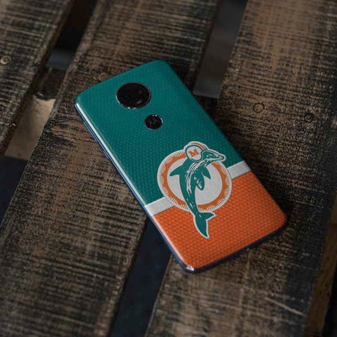 NFL Miami Dolphins Vintage Moto E5 Plus Skin