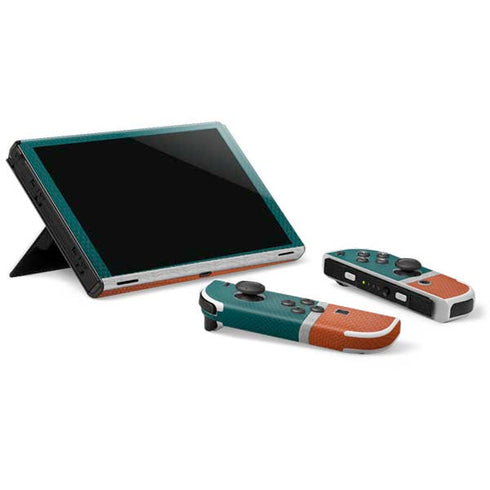 NFL Miami Dolphins Vintage Nintendo Switch OLED (2021) Skin