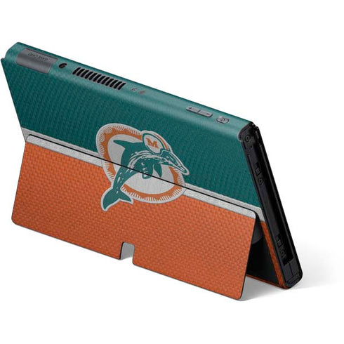 NFL Miami Dolphins Vintage Nintendo Switch OLED (2021) Skin