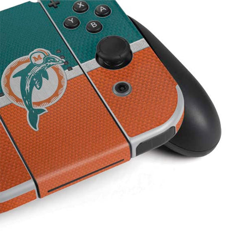 NFL Miami Dolphins Vintage Nintendo Switch OLED (2021) Skin